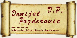 Danijel Pozderović vizit kartica
